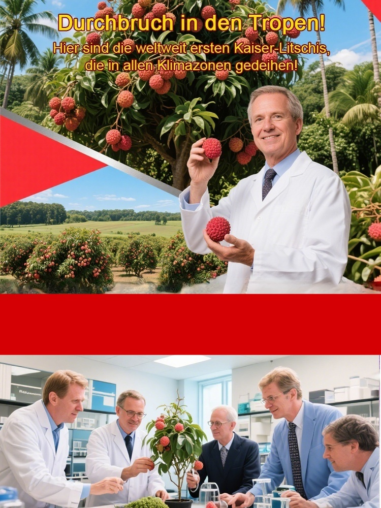 Ausgewählte Litschisetzlinge! Früchte größer als ein Ei, dickes Fruchtfleisch! 99% Überlebensrate!
