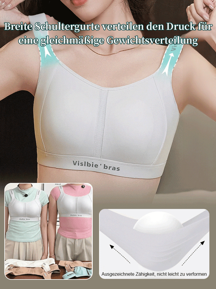 【Für vollere Oberweiten】Schlank machender, stoßdämpfender, leichter Sport-BH