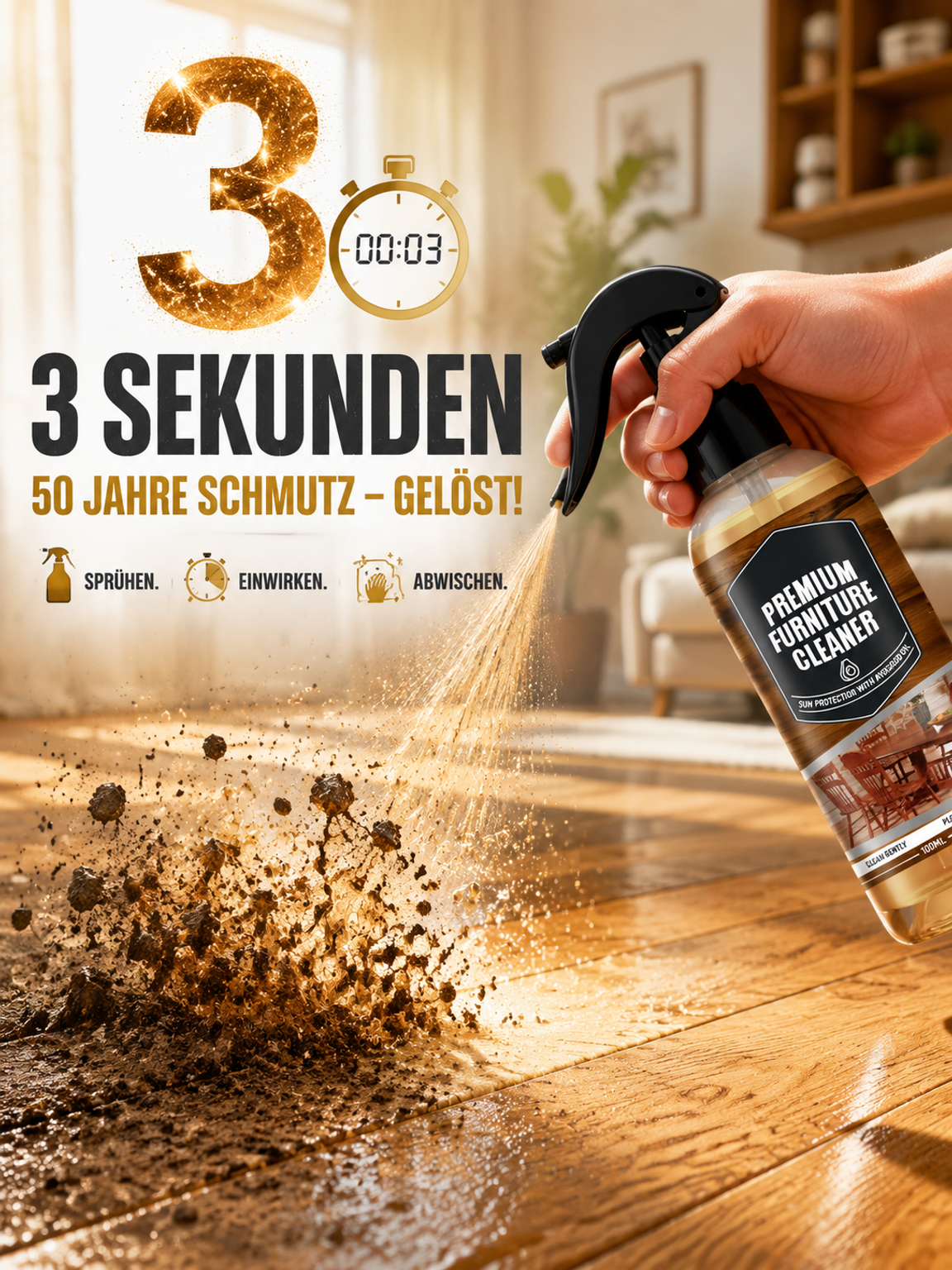 Böden wie neu in 3s! Das Geheimnis der 5-Sterne-Hotels. Heute 50% Rabatt!