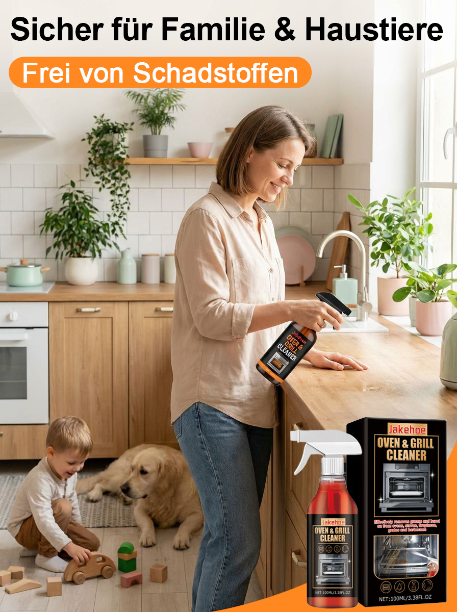 Premium Backofen- & Küchenreiniger: 1 Sekunde Sprühen, mühelose Reinigung, 