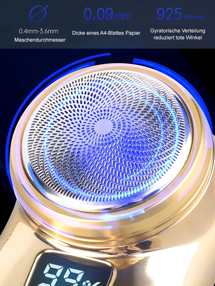 Wasserdichter digitaler Elektrorasierer mit 1-Sekunden-Rasiergeschwindigkeit