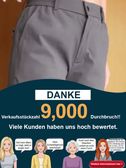 Elastische gerade Hose, Freizeit und Sport in einem.