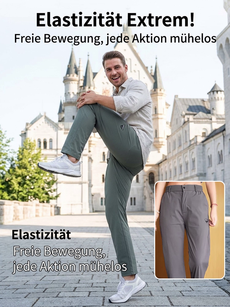 Elastische gerade Hose, Freizeit und Sport in einem.