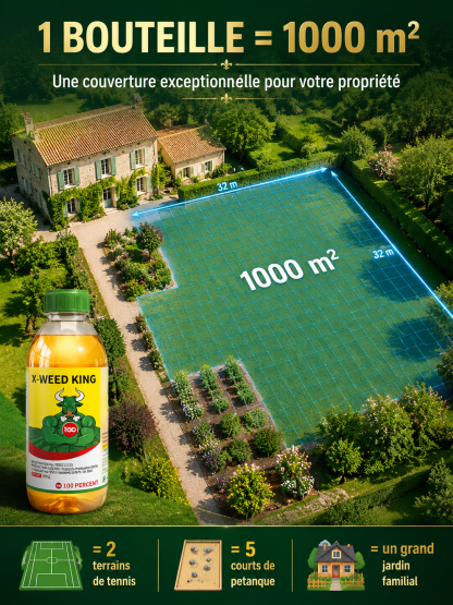 Une seule utilisation, cinq ans sans mauvaises herbes. Désherbant sûr, zéro résidu.