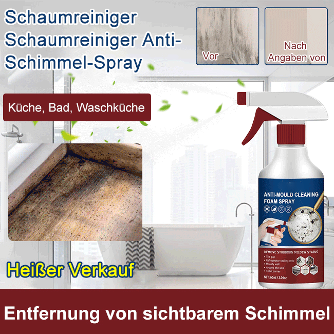 Schaumreinigungs- und Schimmelpilzentfernungsspray