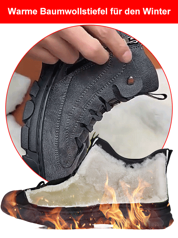 Warme Baumwollstiefel für den Winter