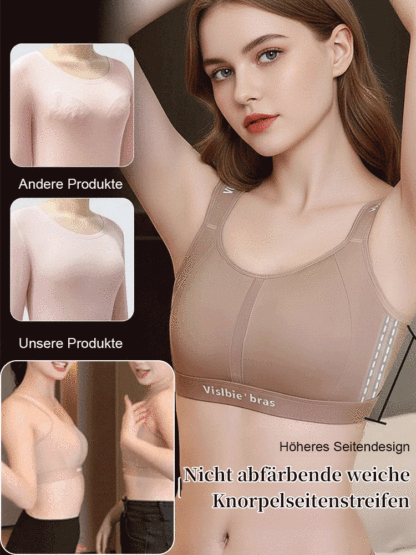 【Für vollere Oberweiten】Schlank machender, stoßdämpfender, leichter Sport-BH