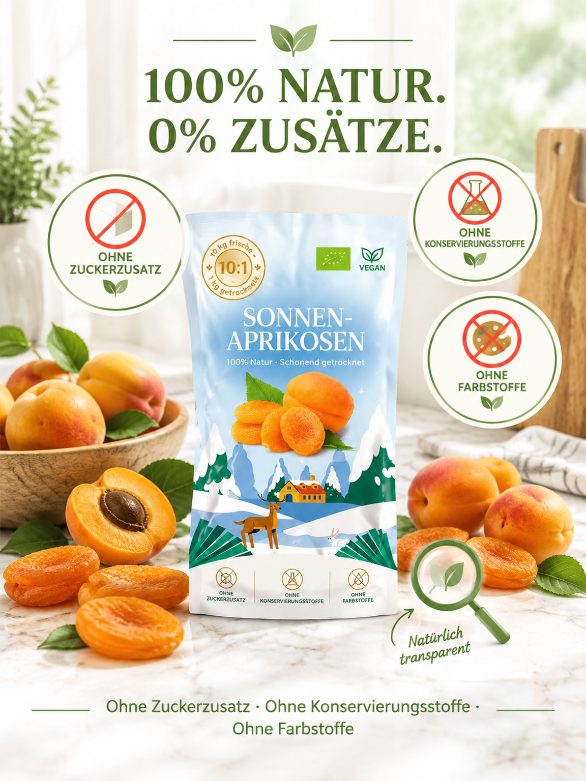 [🎉🎉Spezialangebot für Familienfeiern🎉🎉 ] Süß-saure getrocknete Aprikosen