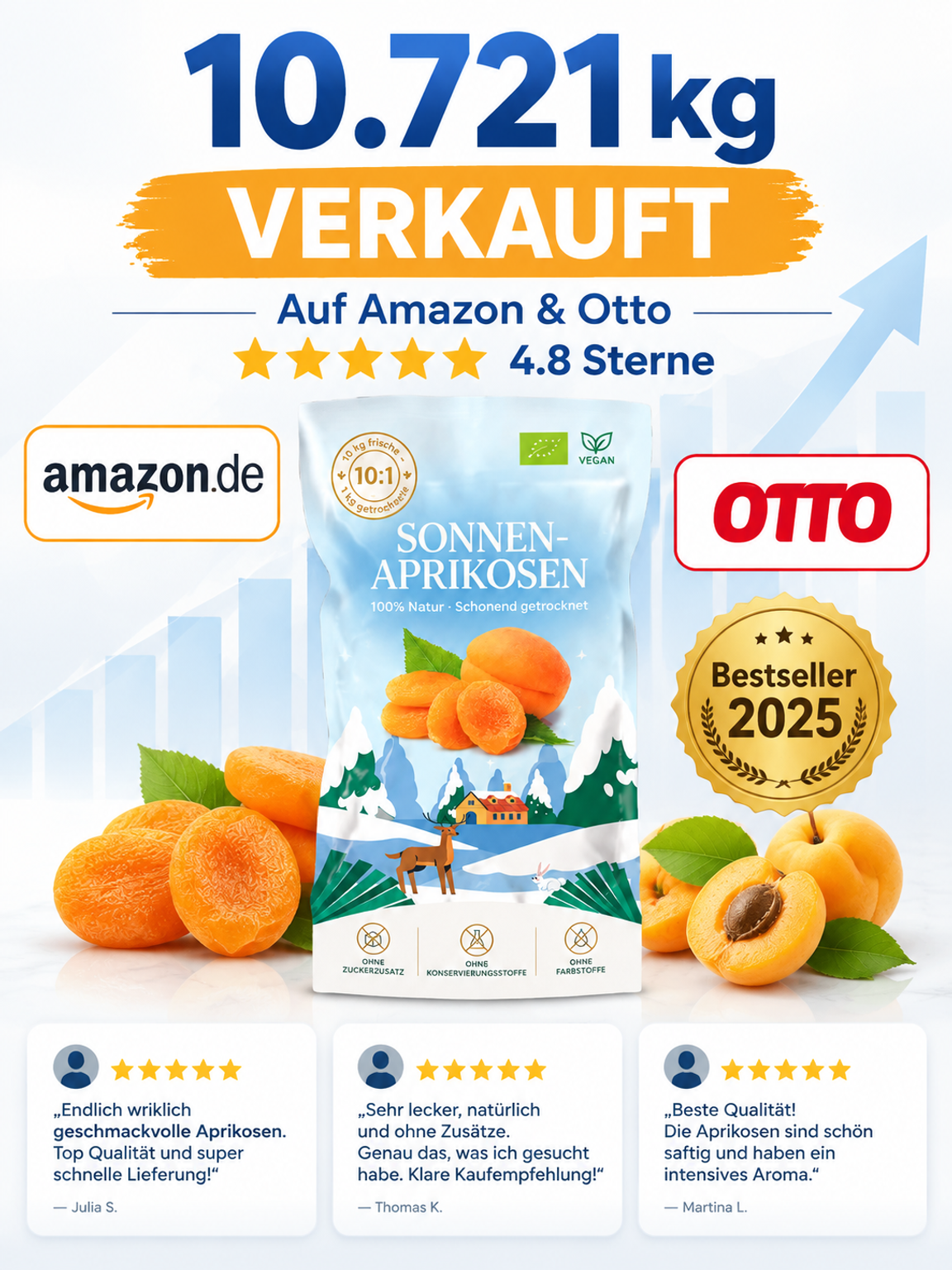 [🎉🎉Spezialangebot für Familienfeiern🎉🎉 ] Süß-saure getrocknete Aprikosen
