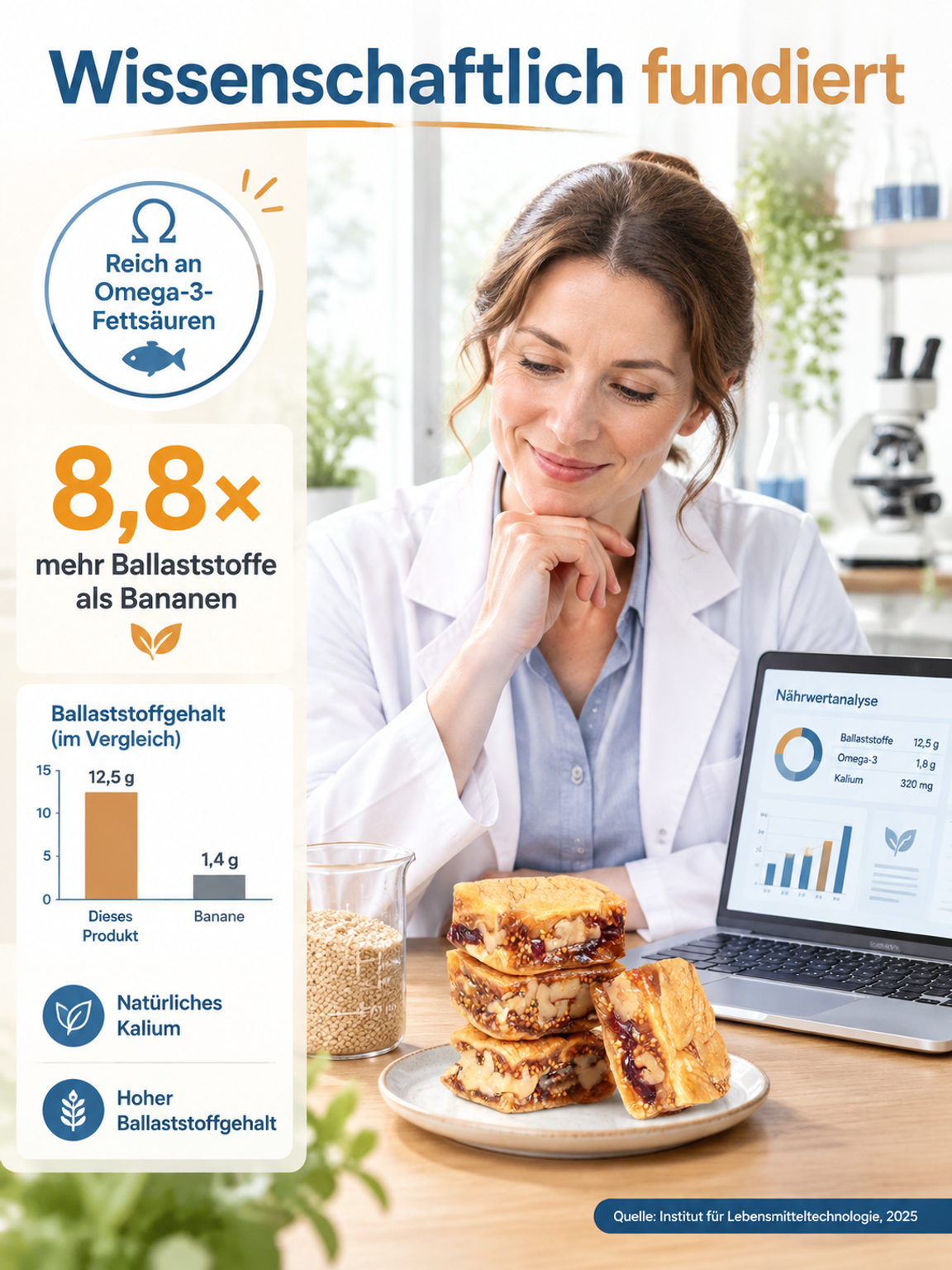 1+1 Gratis: Bio Feigen-Walnuss-Sesam Konfekt | Ohne Zuckerzusatz, zart & ballaststoffreich