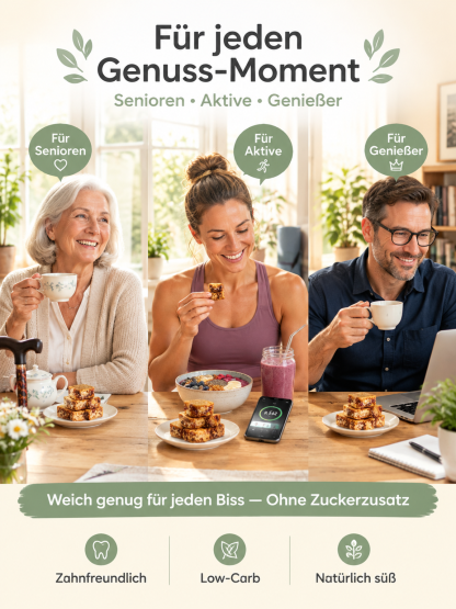 1+1 Gratis: Bio Feigen-Walnuss-Sesam Konfekt | Ohne Zuckerzusatz, zart & ballaststoffreich