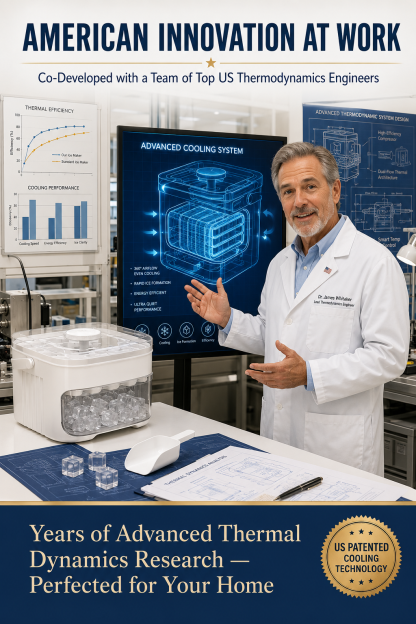 200 Ice Cubes in 3 Min. XXL Capacity: Maximum Insulation & 100% Hygienic