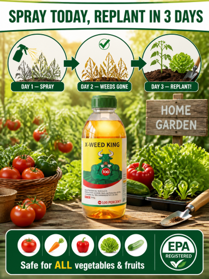 One application, five years weed-free. Safe weed killer, zero residue.