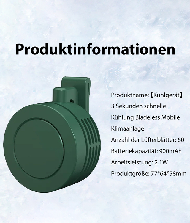 3 Seconds Cooling Leafless Mobile Air Conditioner