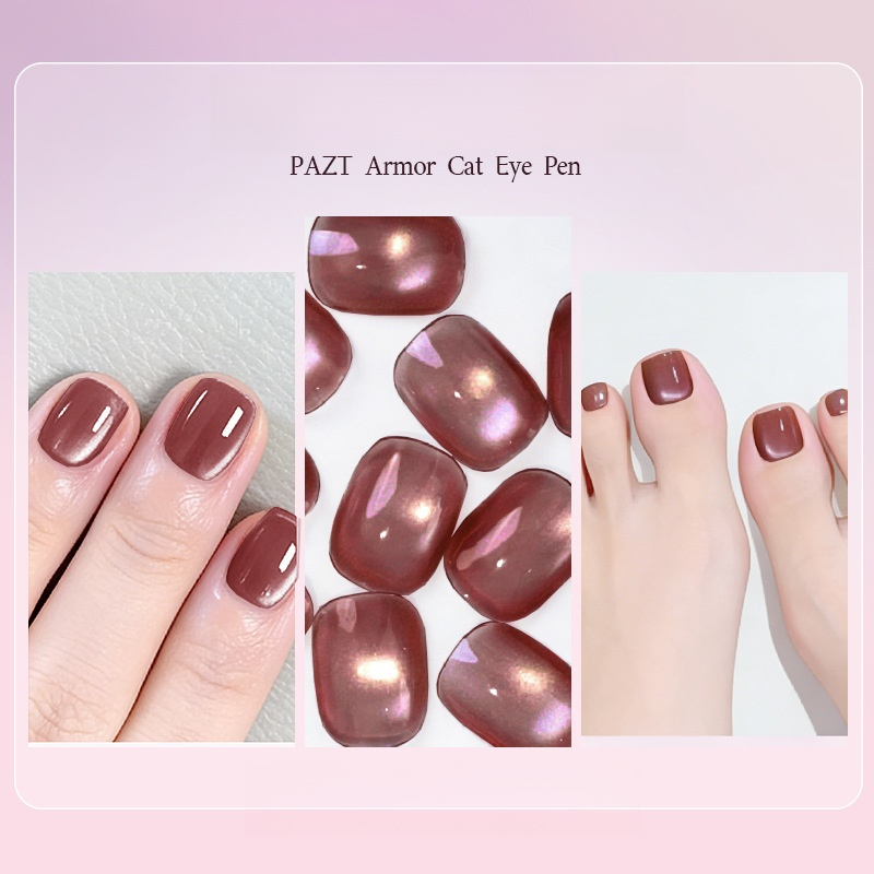 Tschüss Nagelstudio. 3D-Nägel in 3s, ohne Nagelschäden oder Aceton. 30 Tage risikofrei testen!