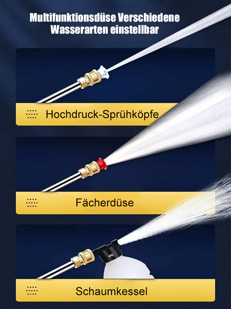 【Hochdruck-Wassersparend】 Hochleistungs-Hochdruck-Autowasch-Wasserpistole