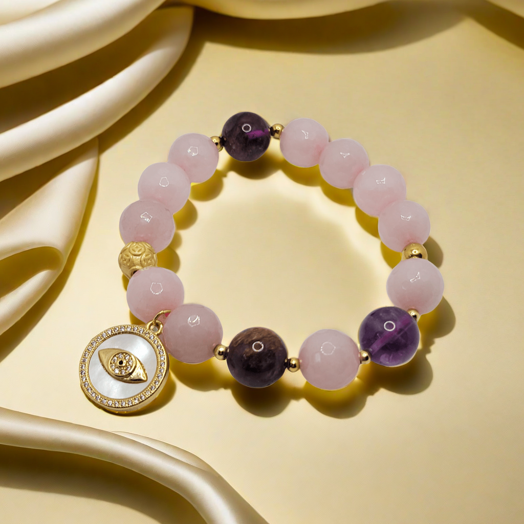 Rose Quartz Bracelet: Attract Love | Free Shipping & 14-Day Return.