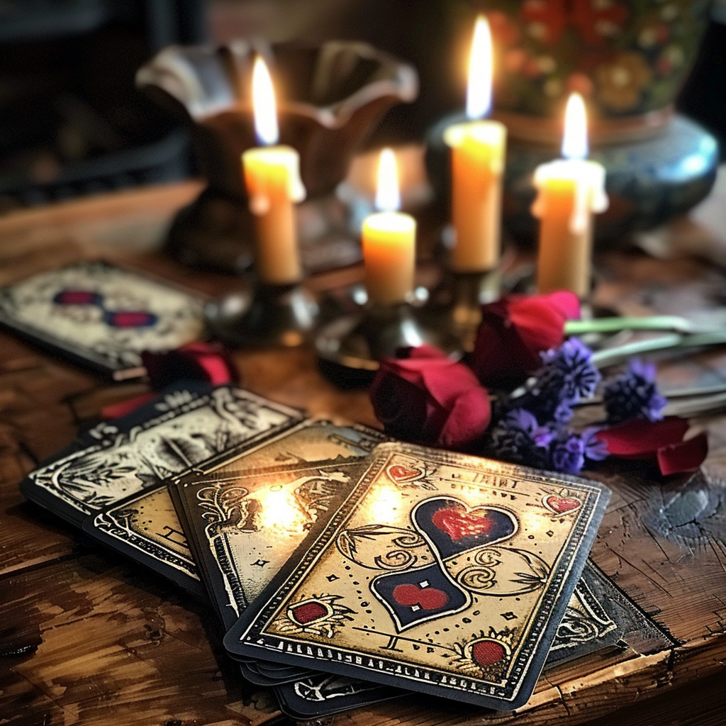 Tarot and candles
