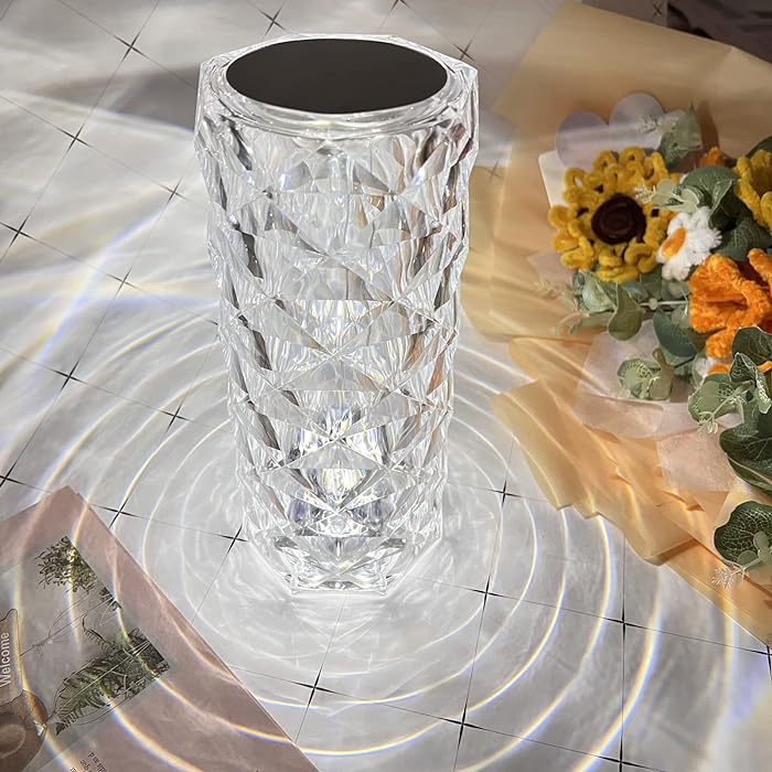 🌈16 Colors Rose Rays Crystal Diamond Table Lamp——49% OFF
