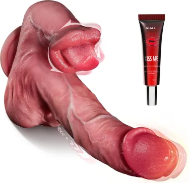 💥🔥2026 Upgraded 360° Licking Mouth Flesh Silicone Dildos, 2.0 Thrusting Dildo Tongue Sex Toys -👅Abyssal Maw™🔥