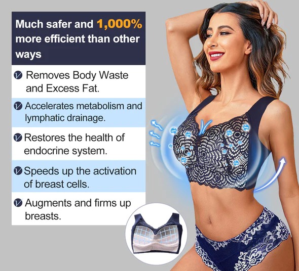 Healthfit™ Tourmaline Lymphatic Detoxification Shaping and Powerful Lifting & Breast Enhancement Bra-suzhom