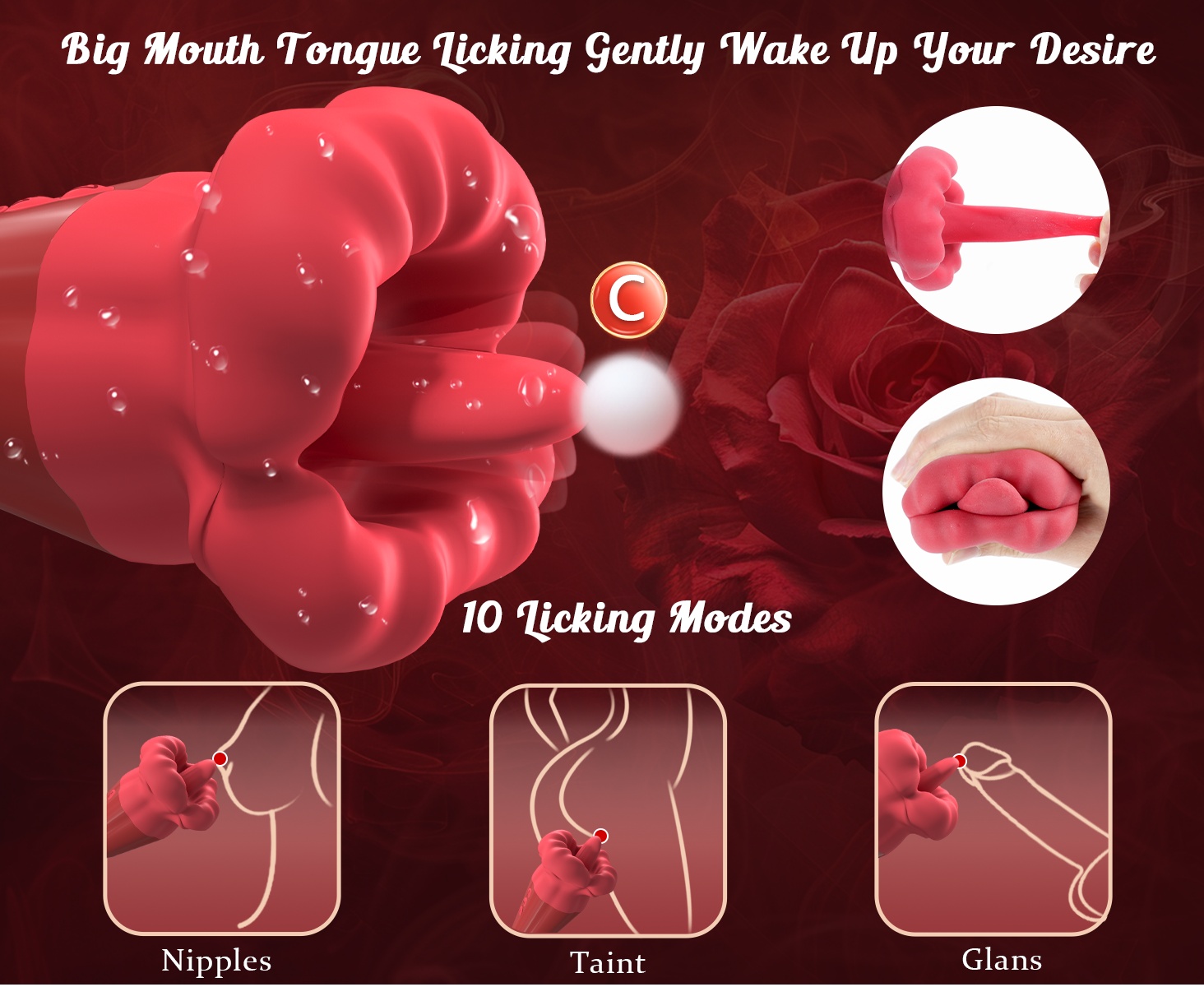 2 in 1 Rose🌹🌹 -- Vibrator for women💖💖-suzhom