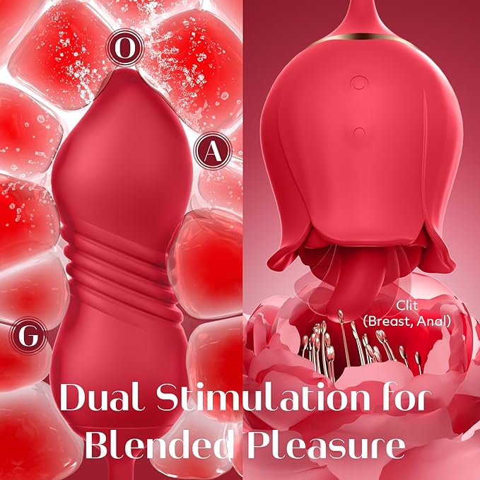 💥The latest products for Valentine’s Day 2024--👑3 in 1 Silicone Rose Toy 