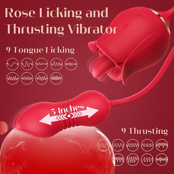 💥The latest products for Valentine’s Day 2024--👑3 in 1 Silicone Rose Toy 