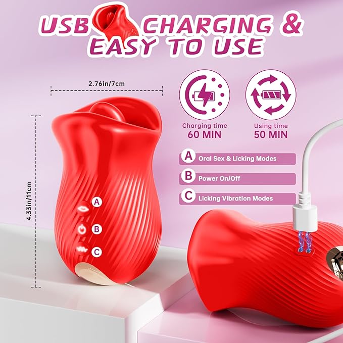 🌹New upgraded series "Women's Happiness" - 🌺Big Tongue Masturbator-suzhom