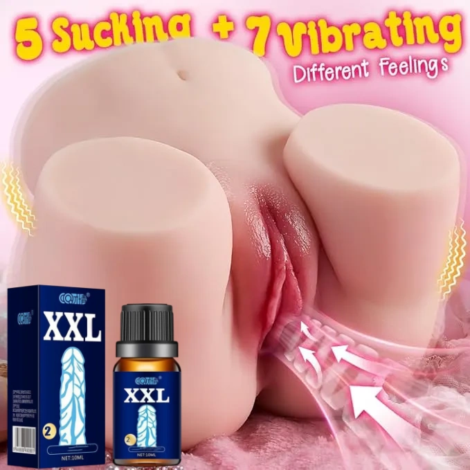 5 Sucking & 7 Vibrating Sex Doll for Men, Realistic Pussy Ass Automatic Masturbator Masturbator Doll with 3D Vaginal Channel