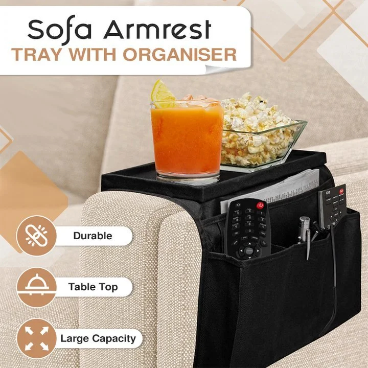 (🔥Last Day Promotion-48%OFF)Sofa armrest tray with storage box