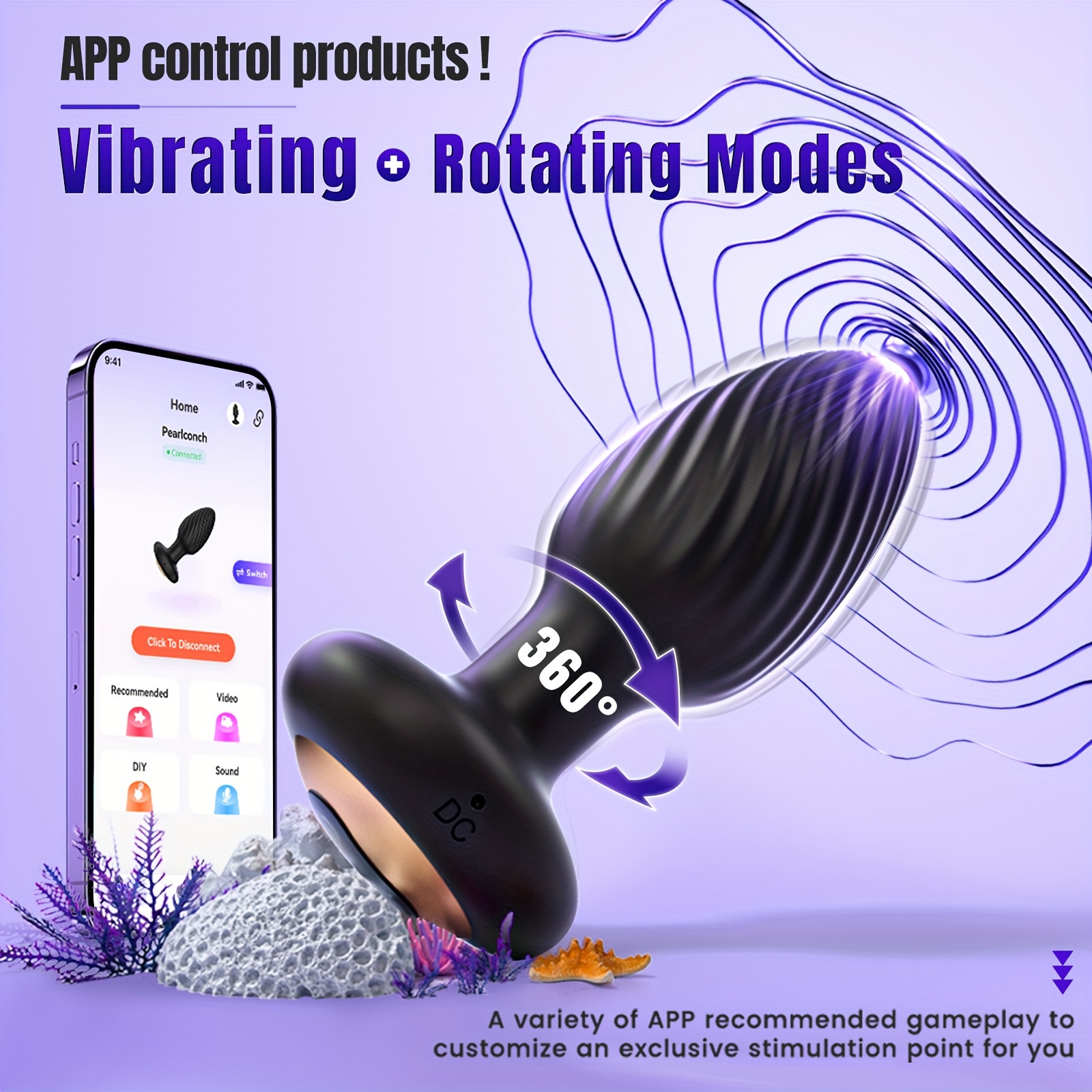 👑Rotating anal vibrator prostate massager--Made in the USA-suzhom