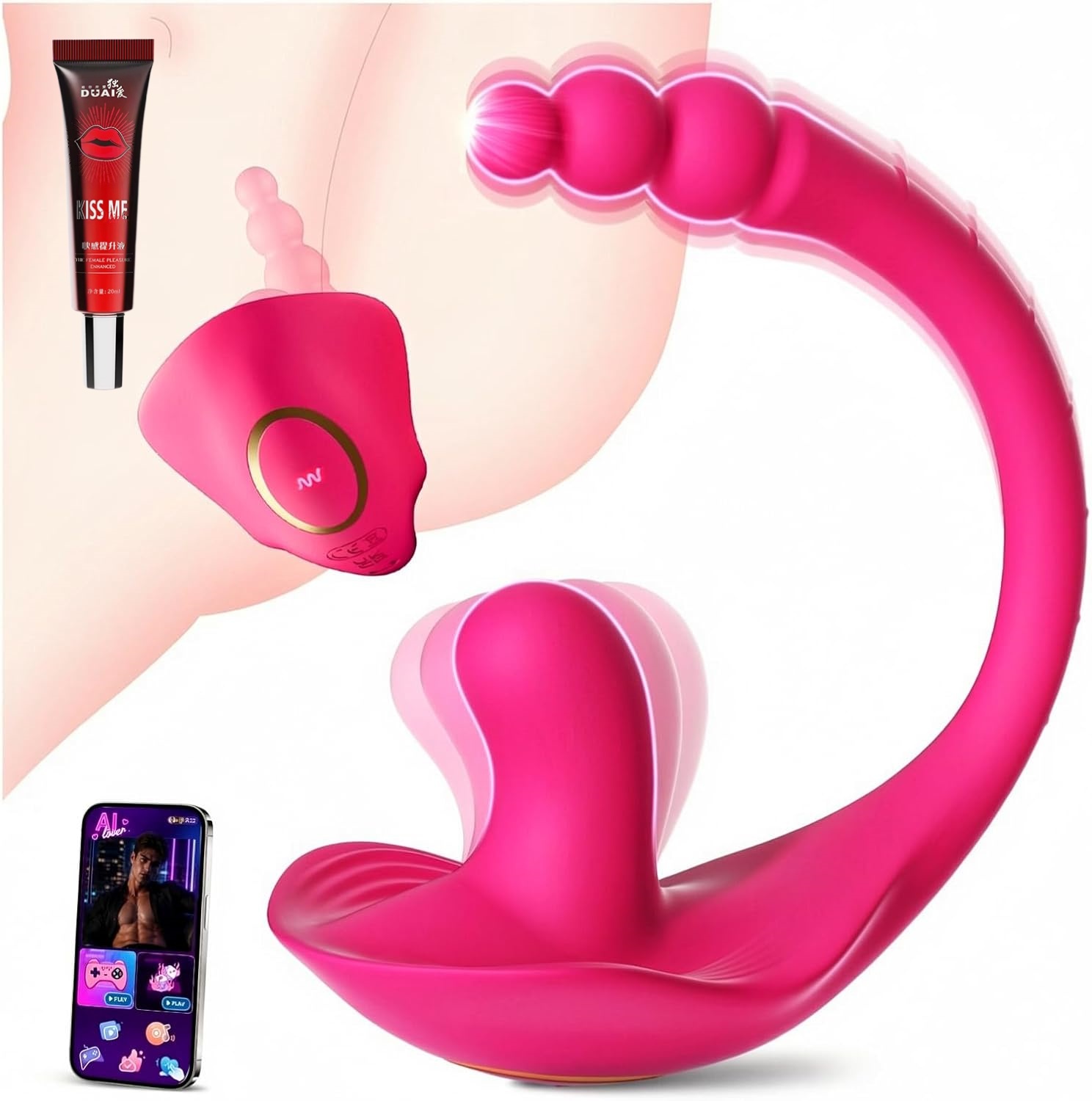 👩‍❤️‍👩 Hot New 2026 Model 🔥 2-in-1 Design: Butterfly Panties with Rose Vibrator
