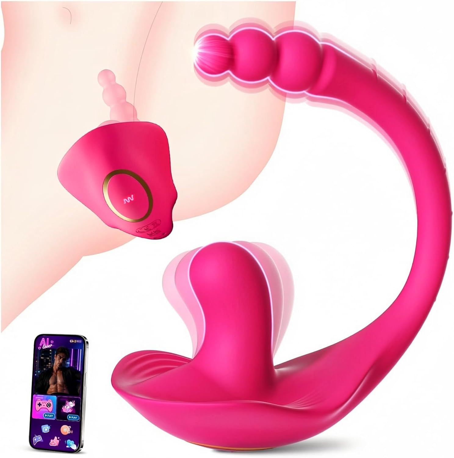 👩‍❤️‍👩 Hot New 2026 Model 🔥 2-in-1 Design: Butterfly Panties with Rose Vibrator