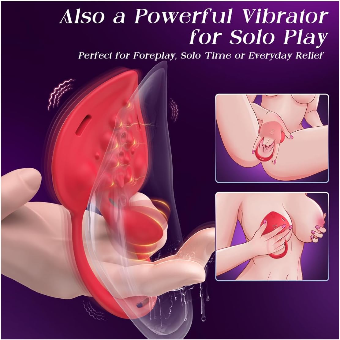 Multifunctional & Unisex — Vibrating Egg and Cock Ring