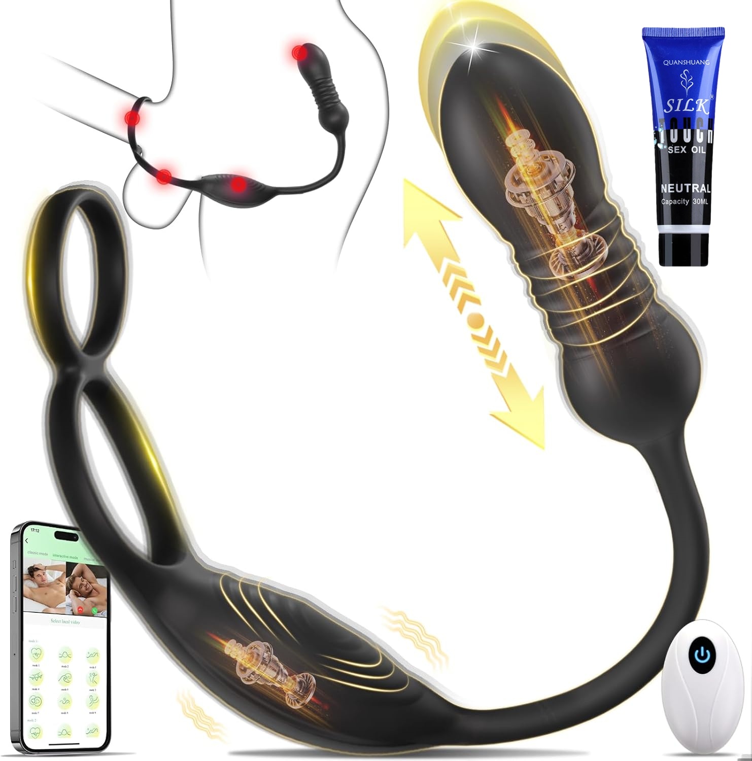 The Ultimate Training Tool for Men - The Dual-Ring Anal Plug