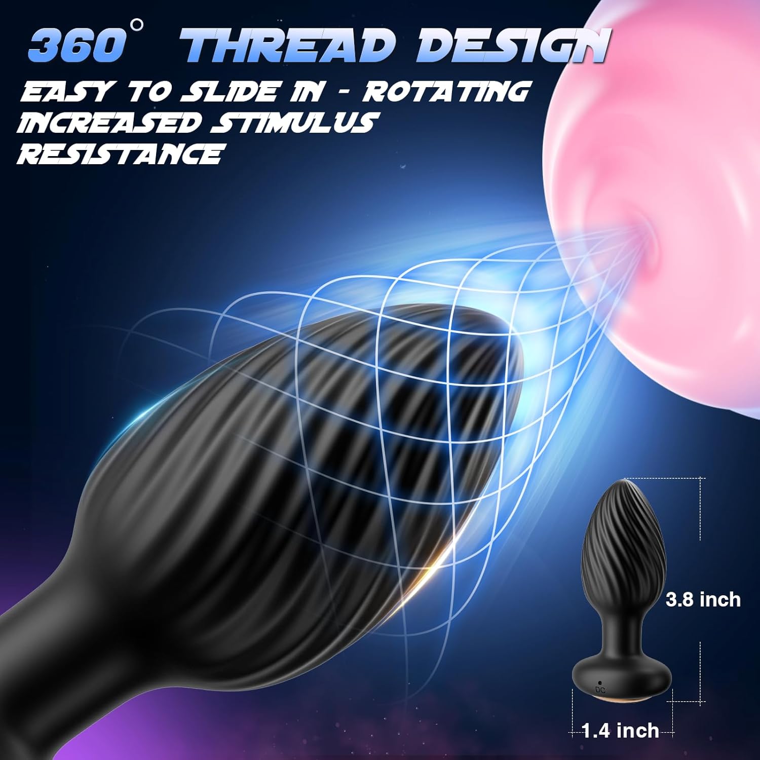 Multifunctional Latest Model - The "Little Cyclone" Anal Plug