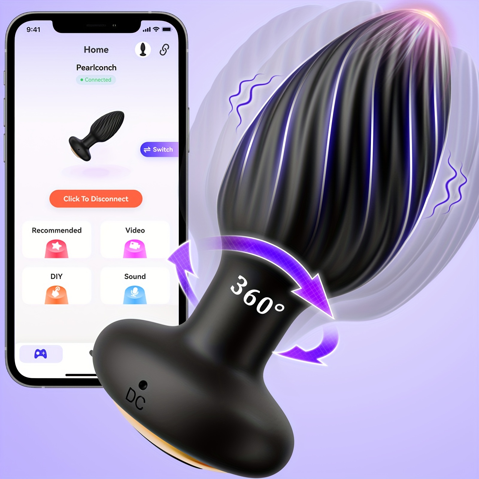 👑Rotating anal vibrator prostate massager--Made in the USA-suzhom