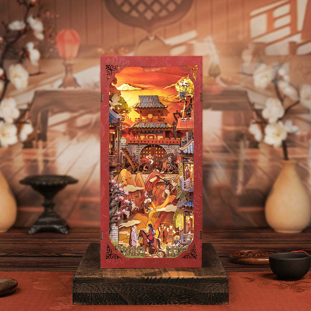 CUTEBEE DIY Book Nook Kit(The Legend of Mulan)