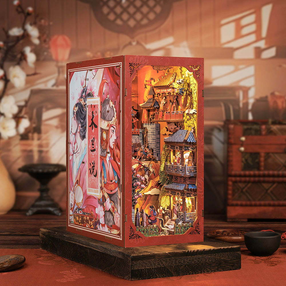 CUTEBEE DIY Book Nook Kit(The Legend of Mulan)