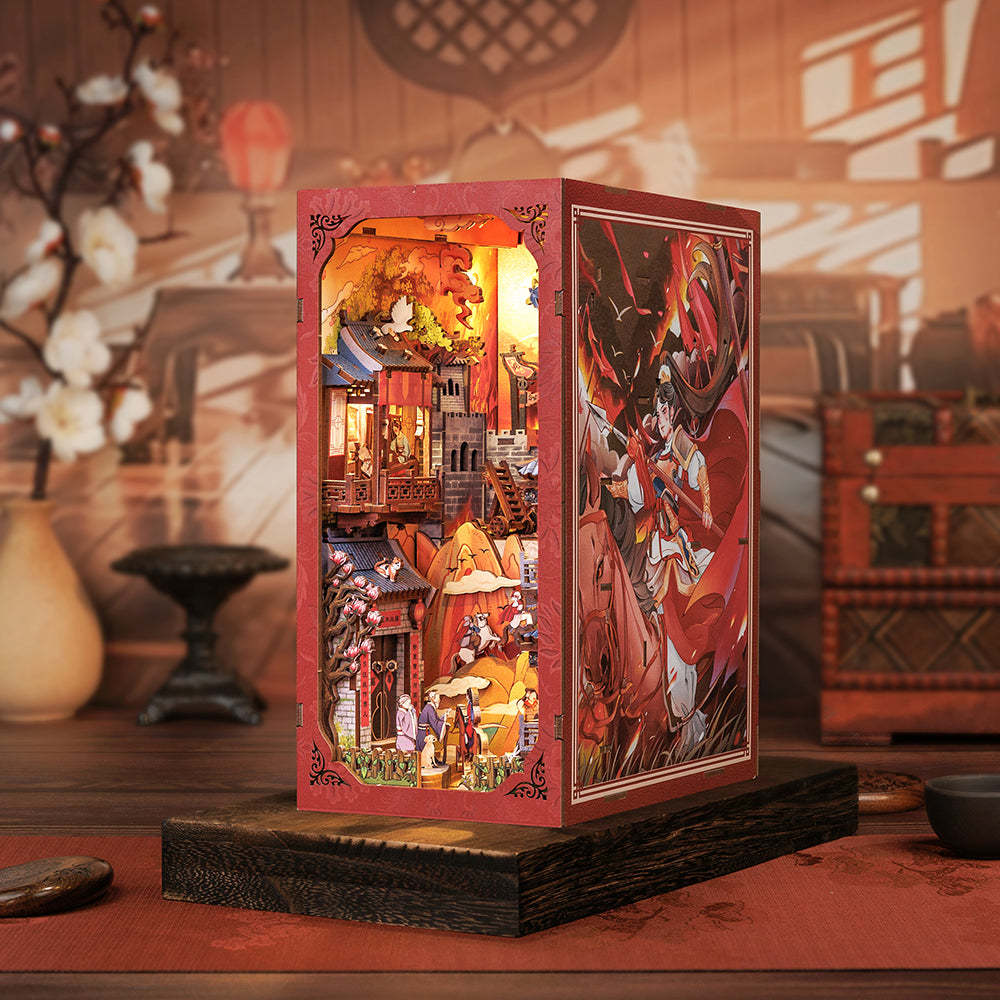 CUTEBEE DIY Book Nook Kit(The Legend of Mulan)