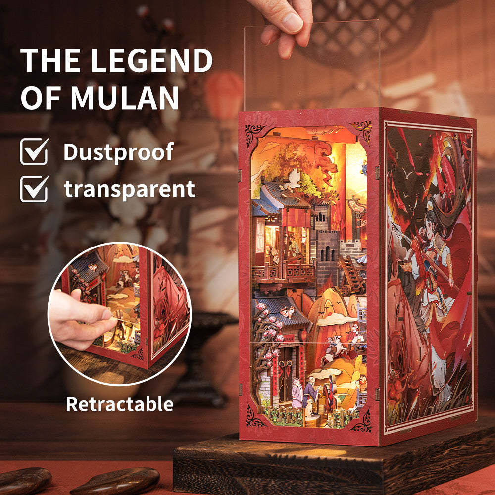 CUTEBEE DIY Book Nook Kit(The Legend of Mulan)