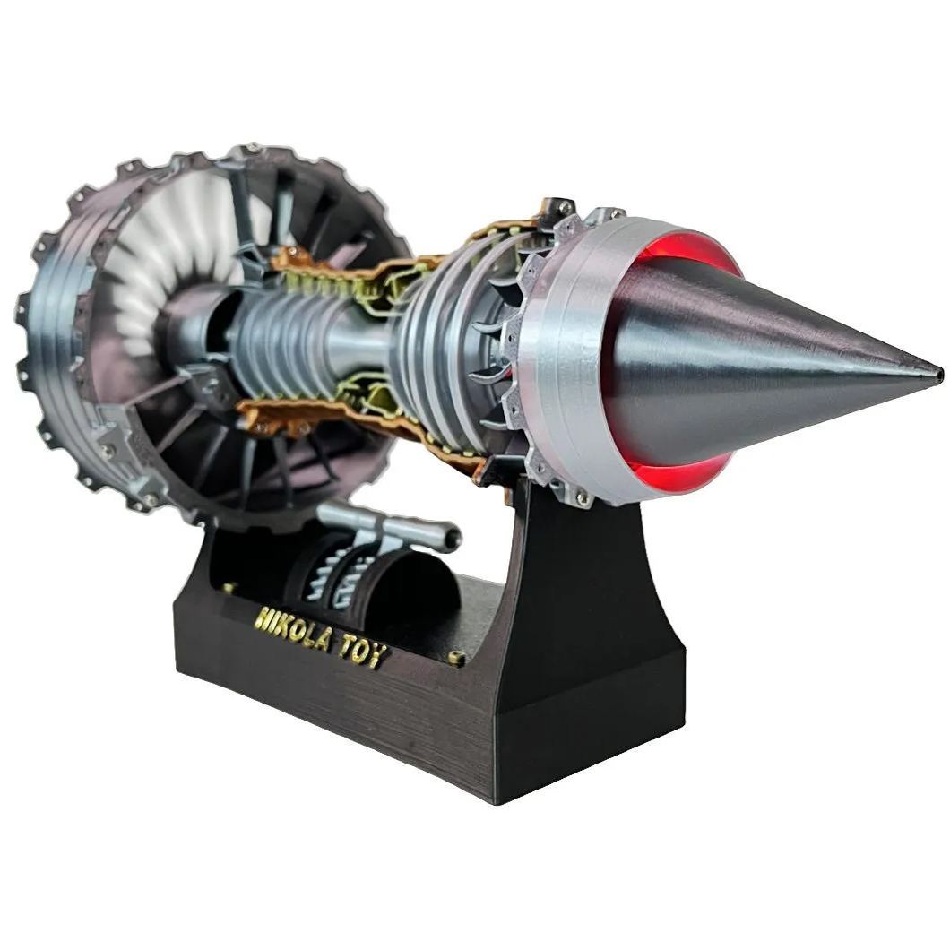 G-OUSSVE|Jet Turbofan Engine Model: Infinite Speed Adjustment + Tail F