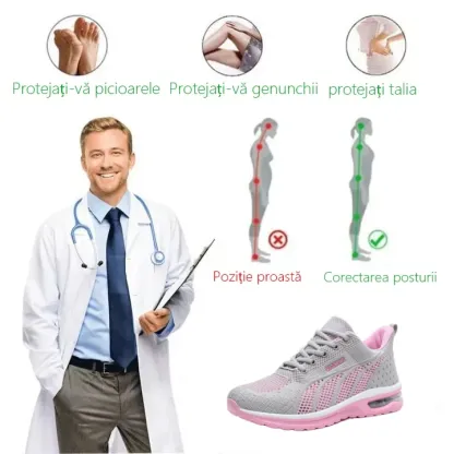 [🔥Reducere de primăvară de 50% - nu o ratați] Pantofi ortopedici de damă cu design ergonomic - design de susținere a arcului 👞Scăpați cu ușurință de durerile de picioare ✅Faceți mersul mai confortabil