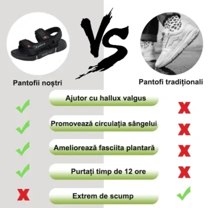 [🎁Jumătate de preț astăzi - Nu ratați] Sandale ortopedice cu design ergonomic - Mers fără durere 👞 Suportul arcului face mersul mai confortabil