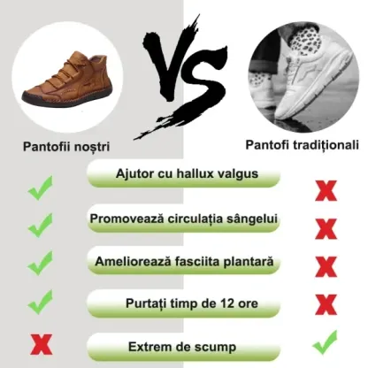 (🎉 50% reducere astăzi - ofertă pe timp limitat, nu o ratați) - Pantofi ortopedici autentici din piele de vițel australiană - Cusați manual pentru o plimbare confortabilă👞