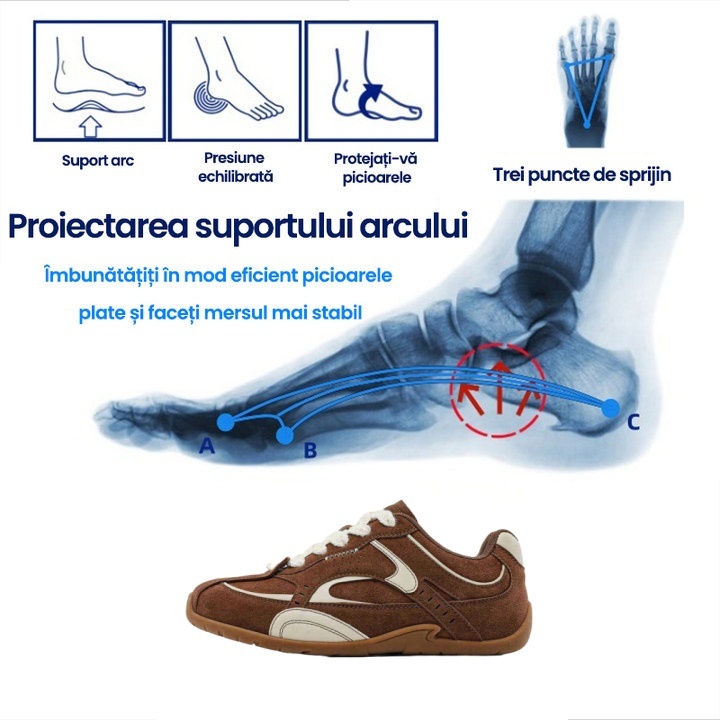 [Ultima zi cu 50% reducere - nu o ratați] 🔥 Pantofi de mers cu design ergonomic 👞 Cusuți manual - respirabili, impermeabili ✅ Suport pentru bolta plantară, mers confortabil