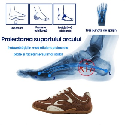 [Ultima zi cu 50% reducere - nu o ratați] 🔥 Pantofi de mers cu design ergonomic 👞 Cusuți manual - respirabili, impermeabili ✅ Suport pentru bolta plantară, mers confortabil