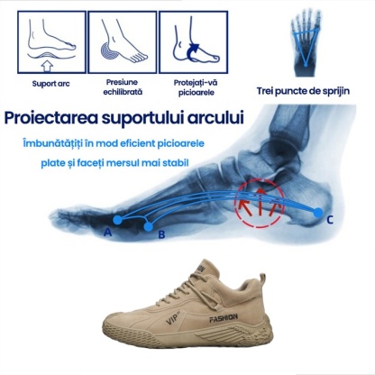 [Ultima zi cu 50% reducere - nu o ratați] 🔥 Pantofi de mers ergonomici certificați medical 👞 Cusuți manual ✅ Suport pentru bolta plantară pentru mers confortabil
