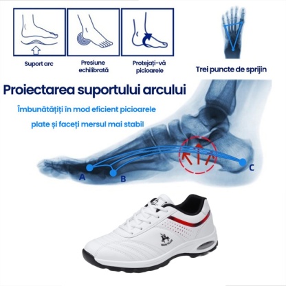 [Ultima zi cu 50% reducere - nu o ratați] 🔥 Pantofi de mers cu design ergonomic 👞 Cusuți manual - impermeabili și antiderapanți ✅ Suport pentru bolta plantară pentru mers confortabil